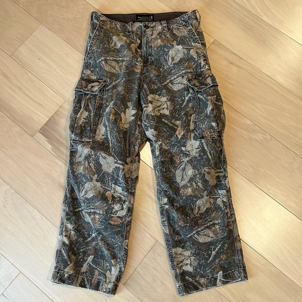 Abercrombie & Fitch Baggy Reissue Twill Camo Cargo Pants Men’s 31x29